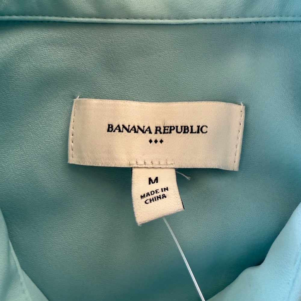 Banana Republic Soft Blue Shirt Dress - Picture 3 of 5